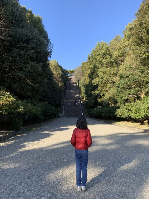 桃山御陵の階段