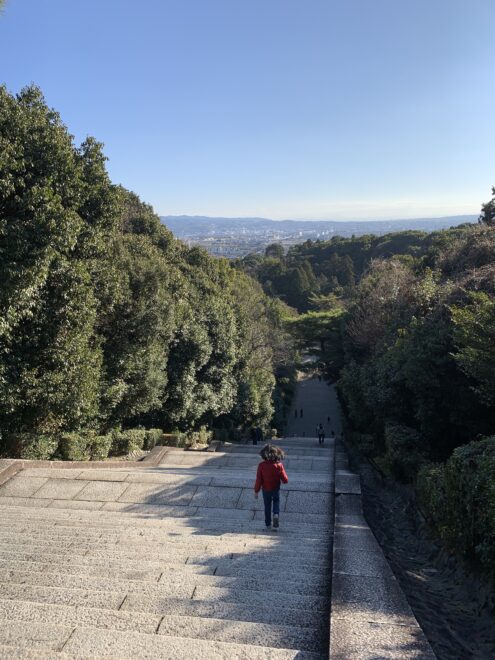 桃山御陵の階段